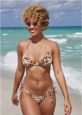 Bahamas Triangle Top - Mystic Palm womens sun protection swimwear, trendy swimwear collection