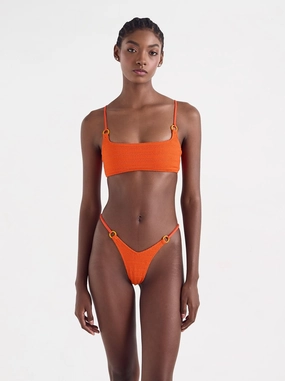 bailey top tiger padded swim tops, sporty swimwear tops