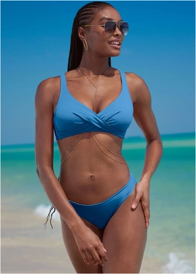 Bali Moderate Bottom - Azure Blue everyday swimwear for women, casual swim outfits ladies