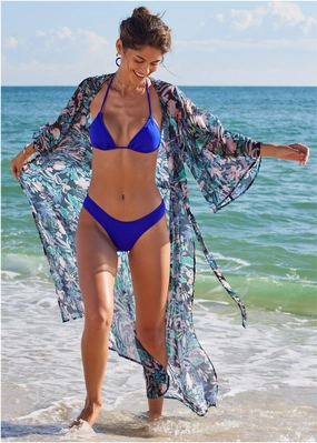 Bali Moderate Bottom - Cobalt Blue modest swim bottoms women, comfortable bikini bottoms