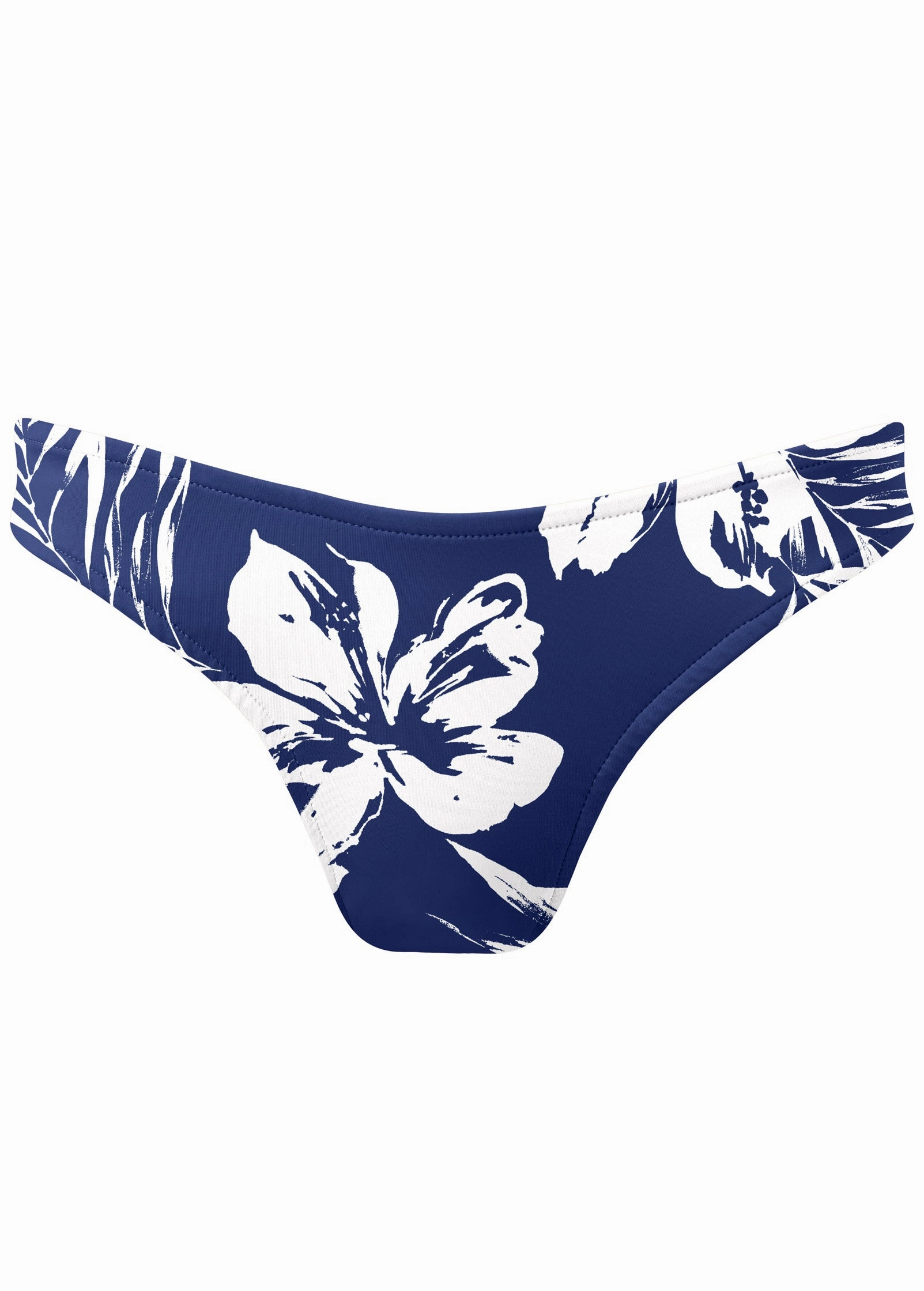 Bali Moderate Bottom - Navy Blue Hibiscus