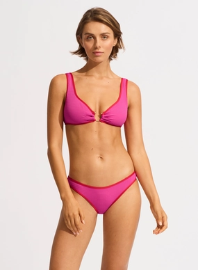 Beach Bound Hipster Bikini Bottom - Hot Pink two-piece bikinis for women, trendy bikinis for beachwear