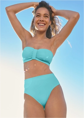 Beach Breeze Bandeau - Out Of The Blue plain swimwear women, minimalist swimsuits