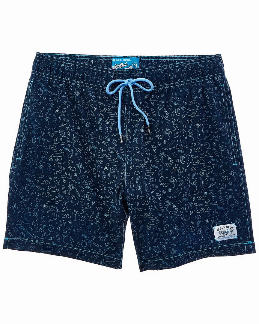 Beach Bros Beach Decal Swim Short mens beach swimwear, quick dry mens swimsuits