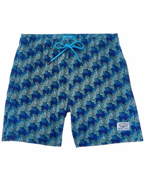 Beach Bros Coral Overlap Swim Trunk mens full coverage swimwear, stylish mens swim trunks