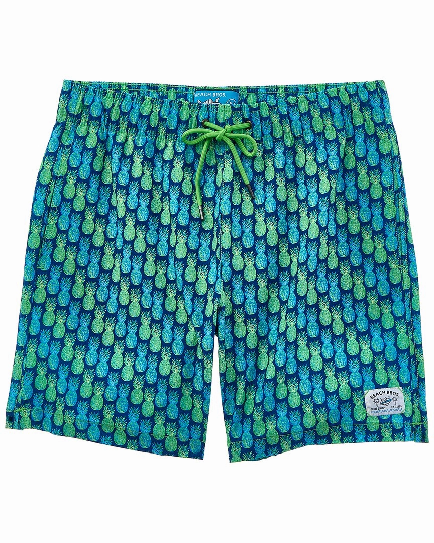 Beach Bros Gradient Pineapple Swim Short mens beach swimwear, quick dry mens swimsuits