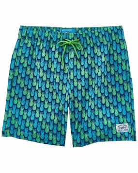Beach Bros Gradient Pineapple Swim Short mens beach swimwear, quick dry mens swimsuits