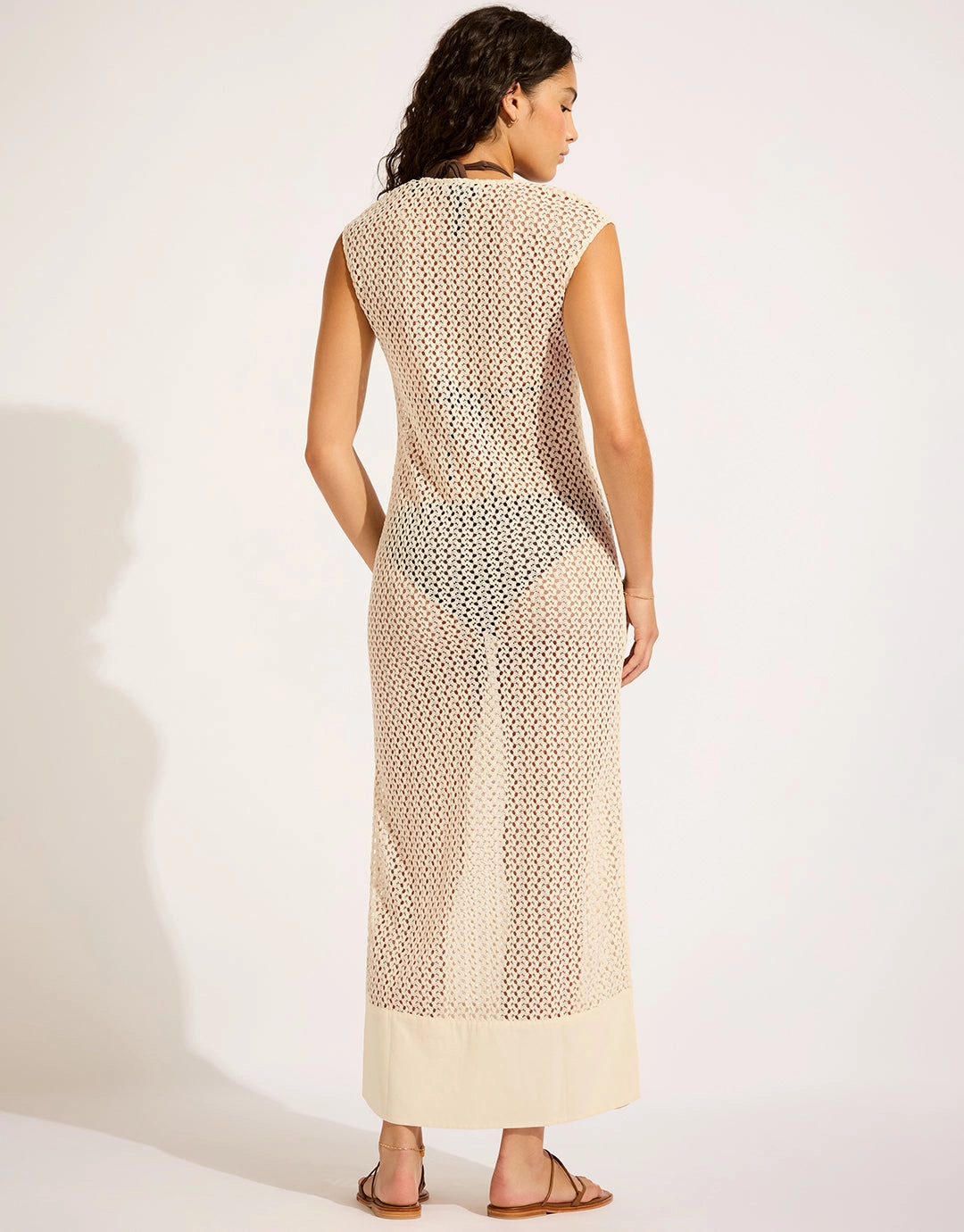 Beach Edit Maxi Tank Dress - Ecru