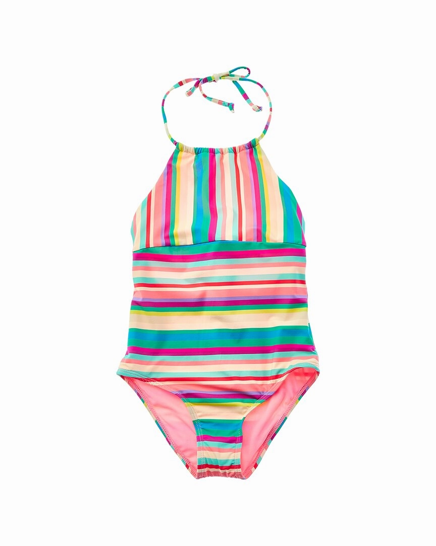 Beach Lingo High-Neck One-Piece cute swimsuits for teen girls, modest teen swimwear