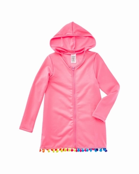 Beach Lingo Pompom Tunic stylish teen girl swimsuits, teen girls swimwear sets