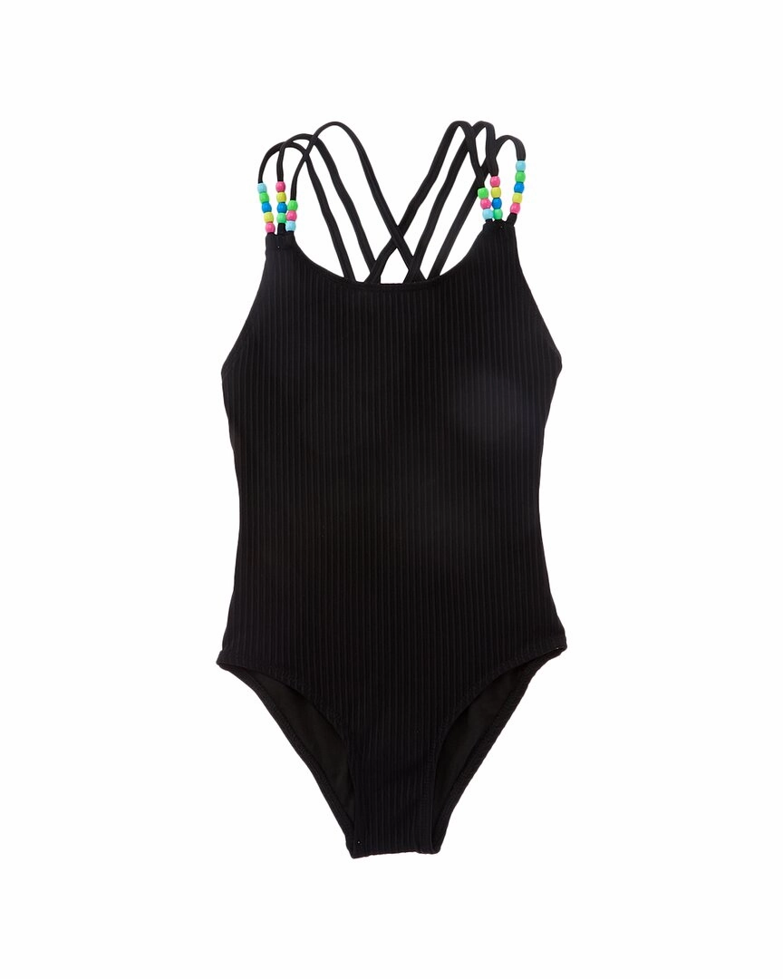 Beach Lingo Pony Bead One-Piece stylish teen girl swimsuits, teen girls swimwear sets