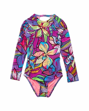 Beach Lingo Rash Suit stylish teen girl swimsuits, teen girls swimwear sets