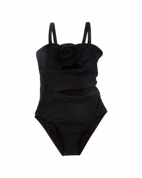 Beach Lingo Rosette Monokini stylish teen girl swimsuits, teen girls swimwear sets