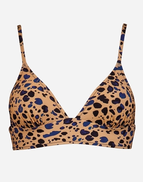 Beach Pebbles Bralette Bikini Top - Black Sandstone stylish swimwear tops, womens beach tops