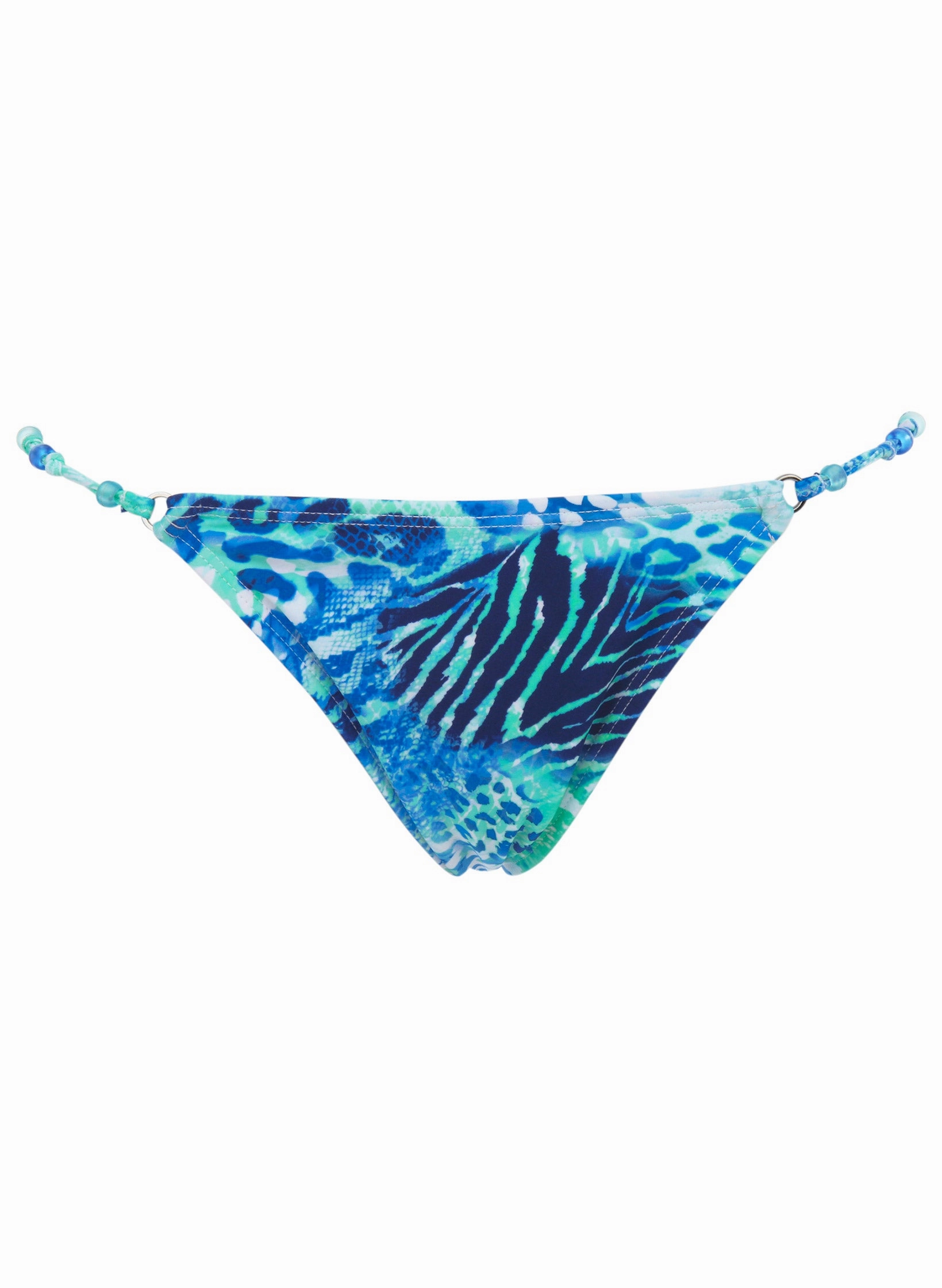 Beaded String Bikini Bottom - Jungle Tides