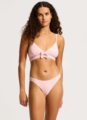 Beau Banded Triangle Bikini Top - Blossom high waist bikinis women, cheeky cut bikinis for women