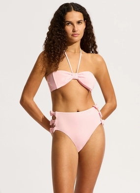 Beau High Waisted Bikini Bottom - Blossom affordable swimwear for women, chic swimsuits for women
