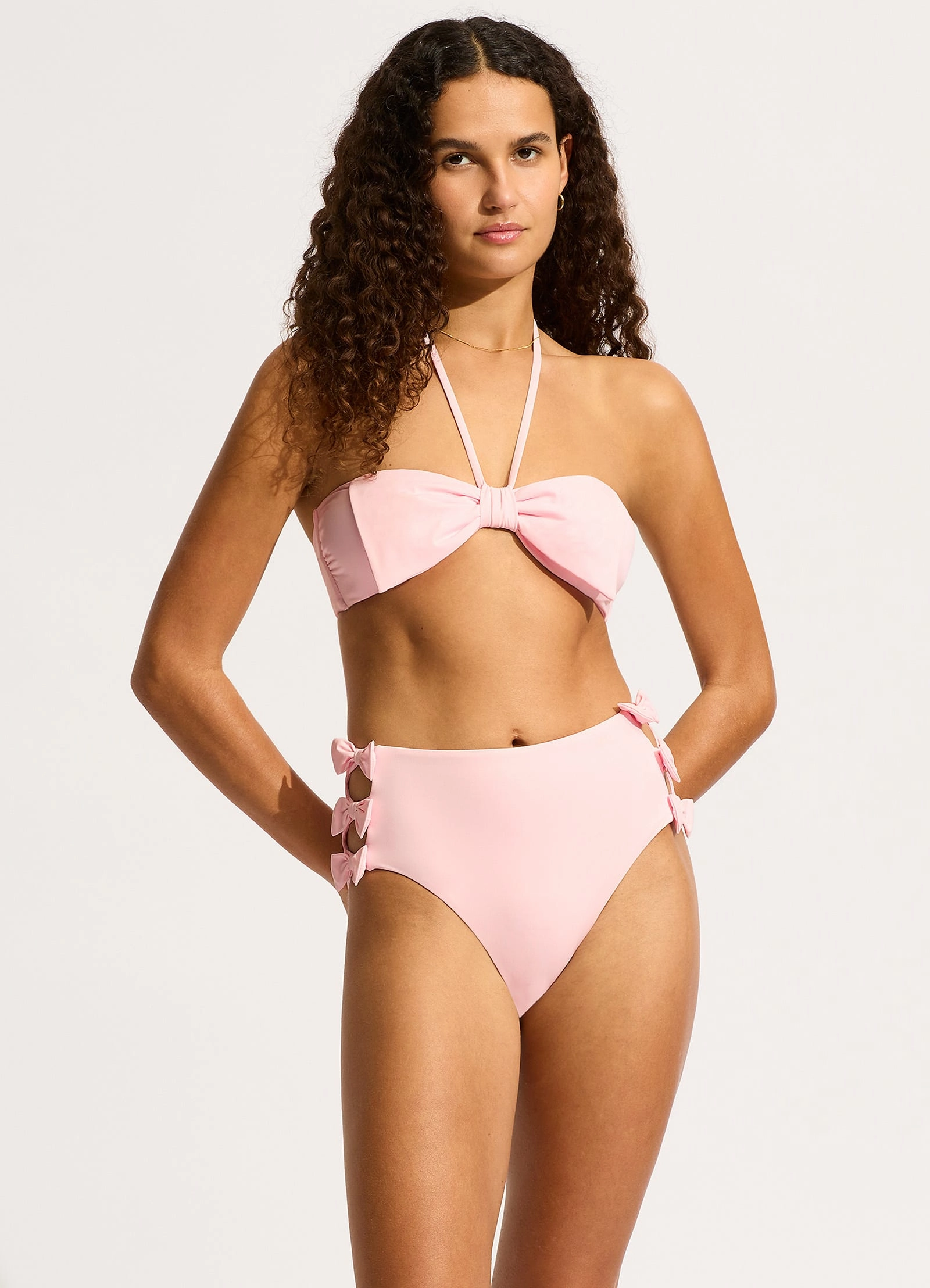 Beau High Waisted Bikini Bottom - Blossom affordable swimwear for women, chic swimsuits for women