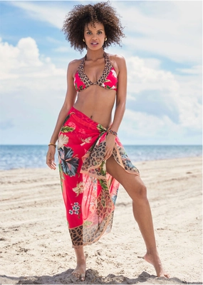 Belize Underwire Halter Top - Tula Floral swimwear for all body types, comfortable womens beachwear