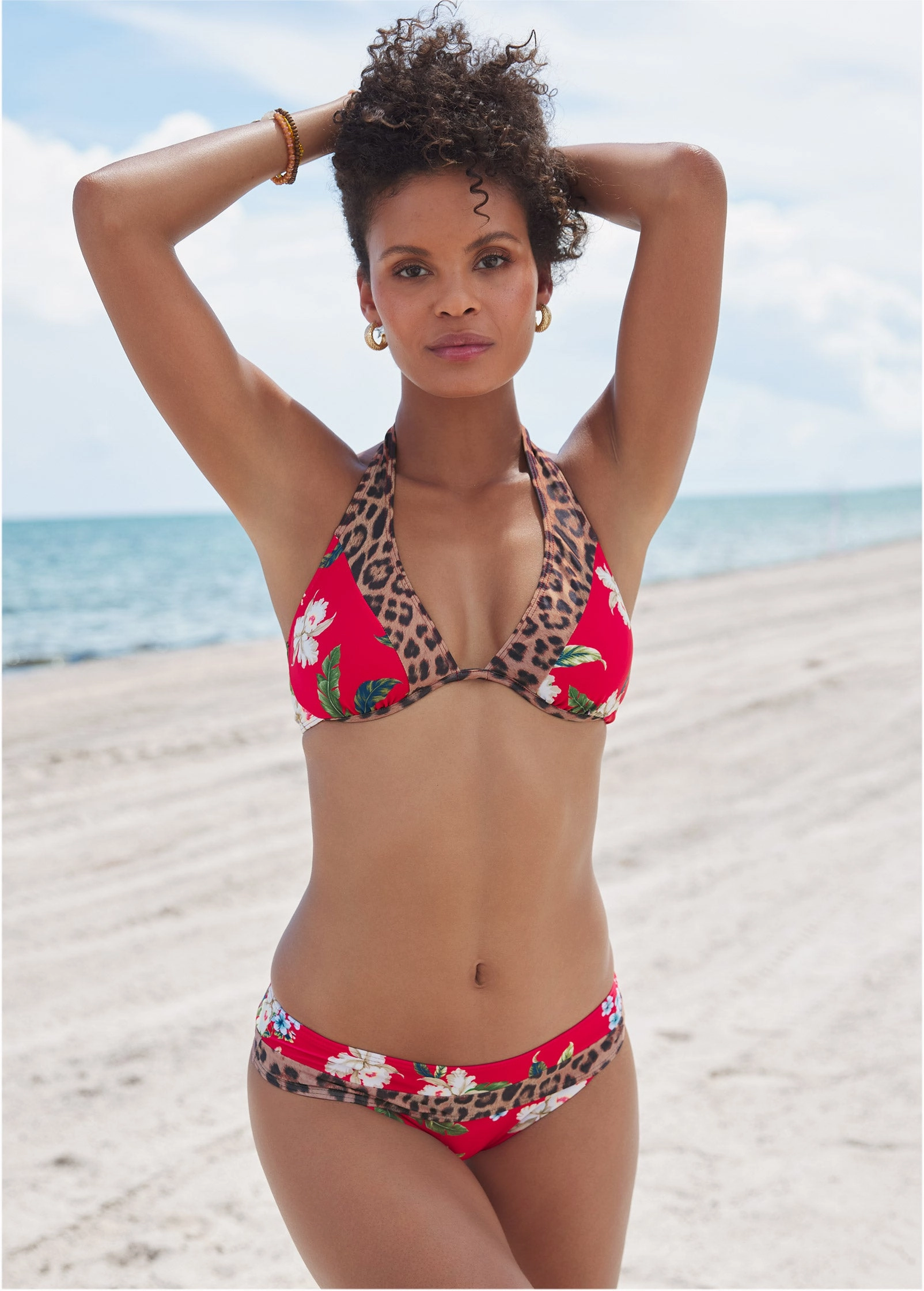 Belize Underwire Halter Top - Tula Floral