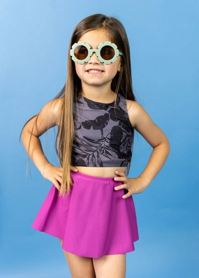 Berry | Mini Who Wears Short Skirts girls full coverage swimwear, kids swimwear for pool