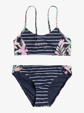 Big Girls Ilacabo Active Bralette Two-Piece Bikini Set In Naval Academy stylish teen girl swimsuits, teen girls swimwear sets