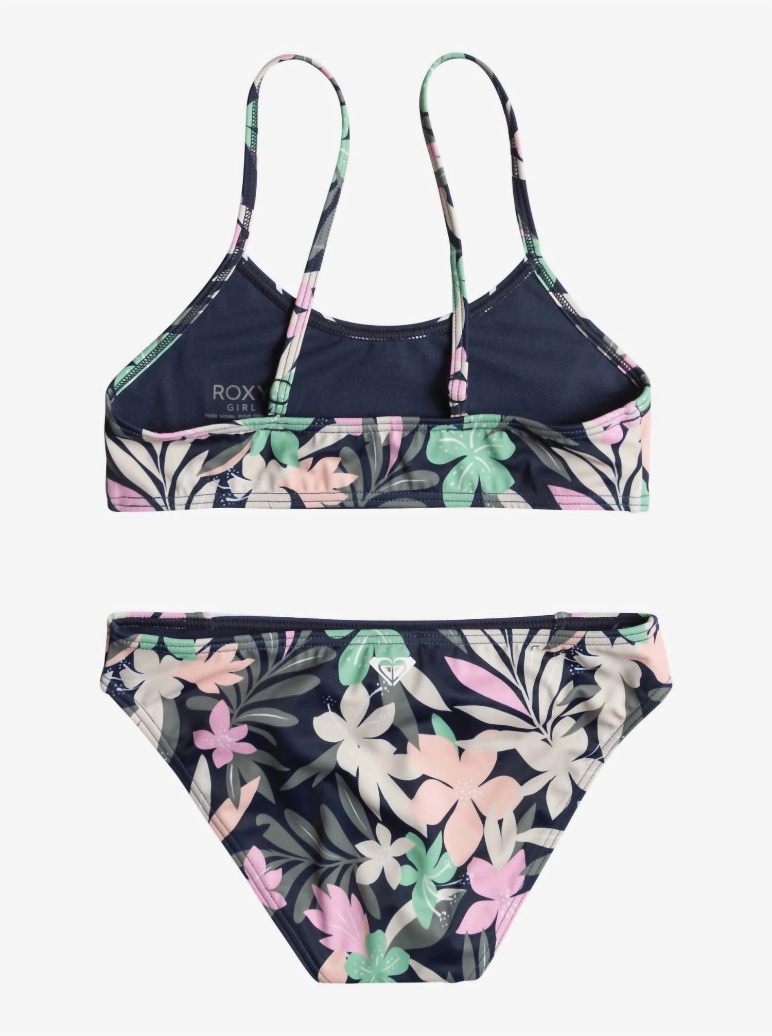Big Girls Ilacabo Active Bralette Two-Piece Bikini Set In Naval Academy