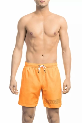 Bikkembergs Polyester Men's Swim Men's Short mens full coverage swimwear, stylish mens swim trunks
