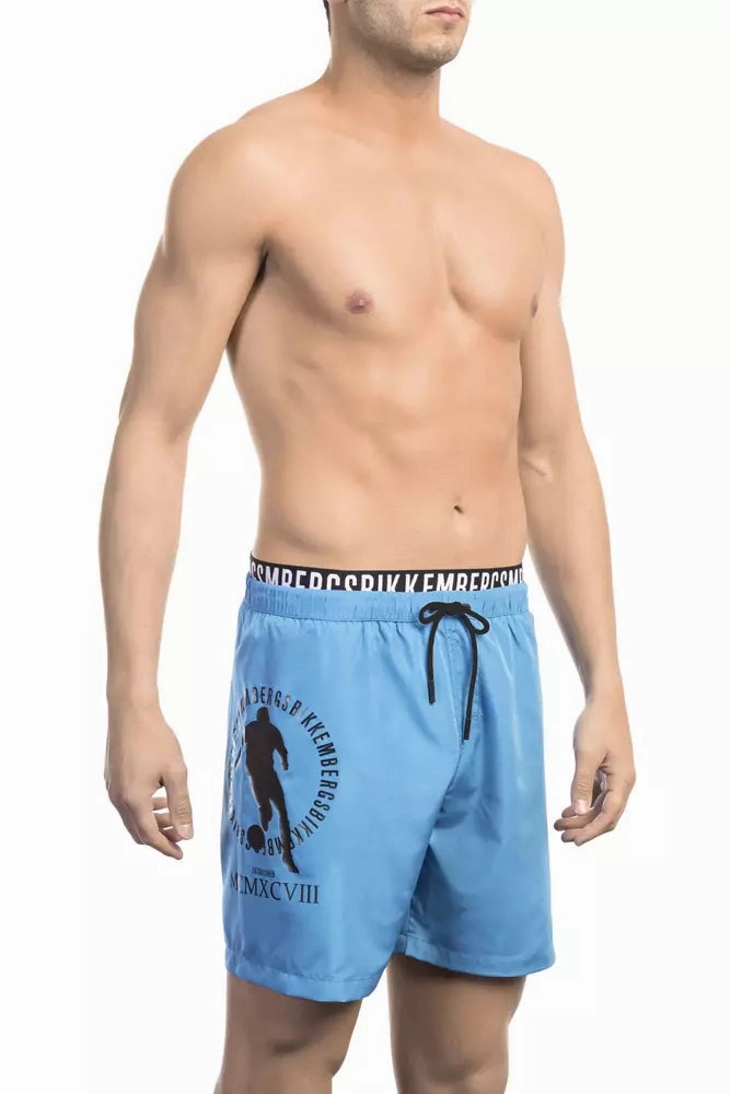 Bikkembergs Polyester Men Swim Men's Short mens full coverage swimwear, stylish mens swim trunks