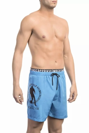 Bikkembergs Polyester Men Swim Men's Short mens full coverage swimwear, stylish mens swim trunks