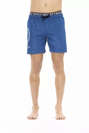 Bikkembergs Polyester Men Swim Men's Short mens full coverage swimwear, stylish mens swim trunks