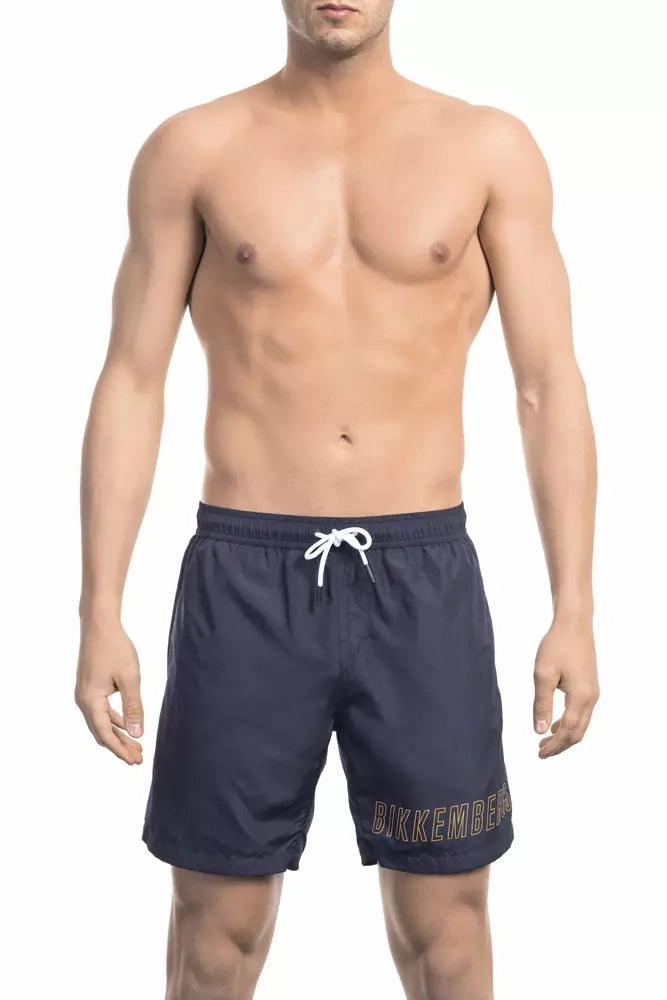 Bikkembergs Polyester Men Swim Men's Short mens full coverage swimwear, stylish mens swim trunks