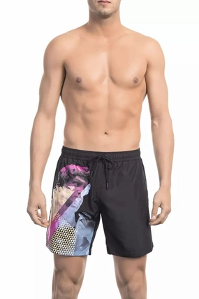 Bikkembergs Polyester Men Swim Men's Short mens full coverage swimwear, stylish mens swim trunks