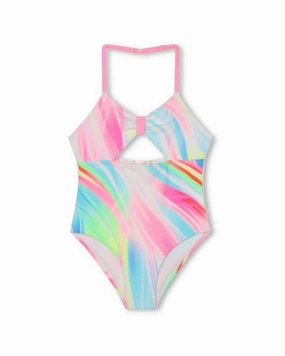 Billieblush Stripe Swimsuit cute swimsuits for teen girls, modest teen swimwear