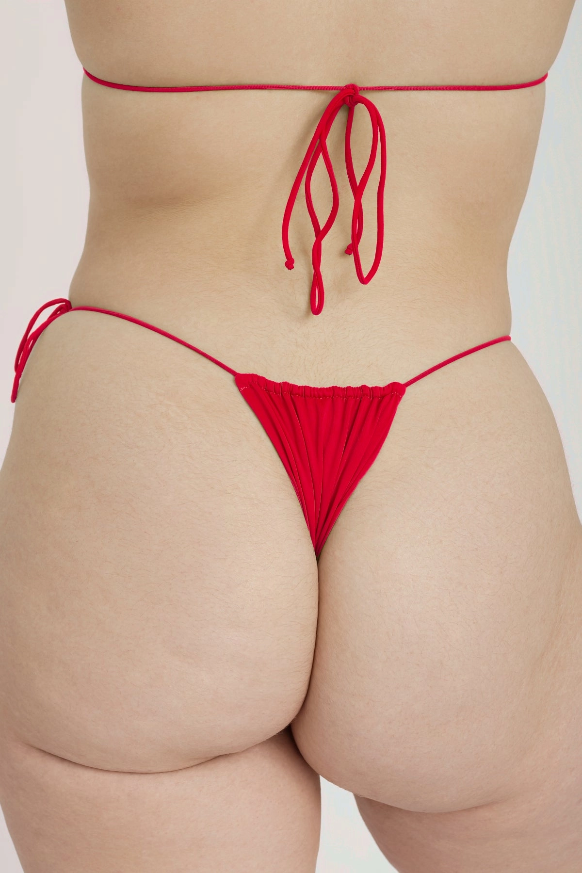 Bixi Bottom - Fire Red soft fabric swimwear women, resort swimwear for ladies