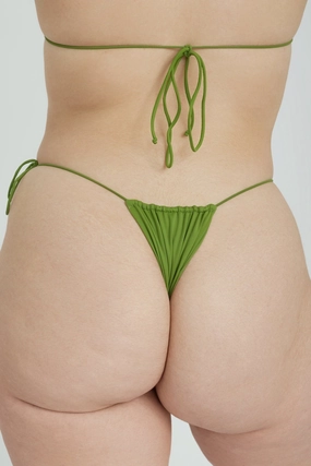 Bixi Bottom - Matcha soft fabric swimwear women, resort swimwear for ladies