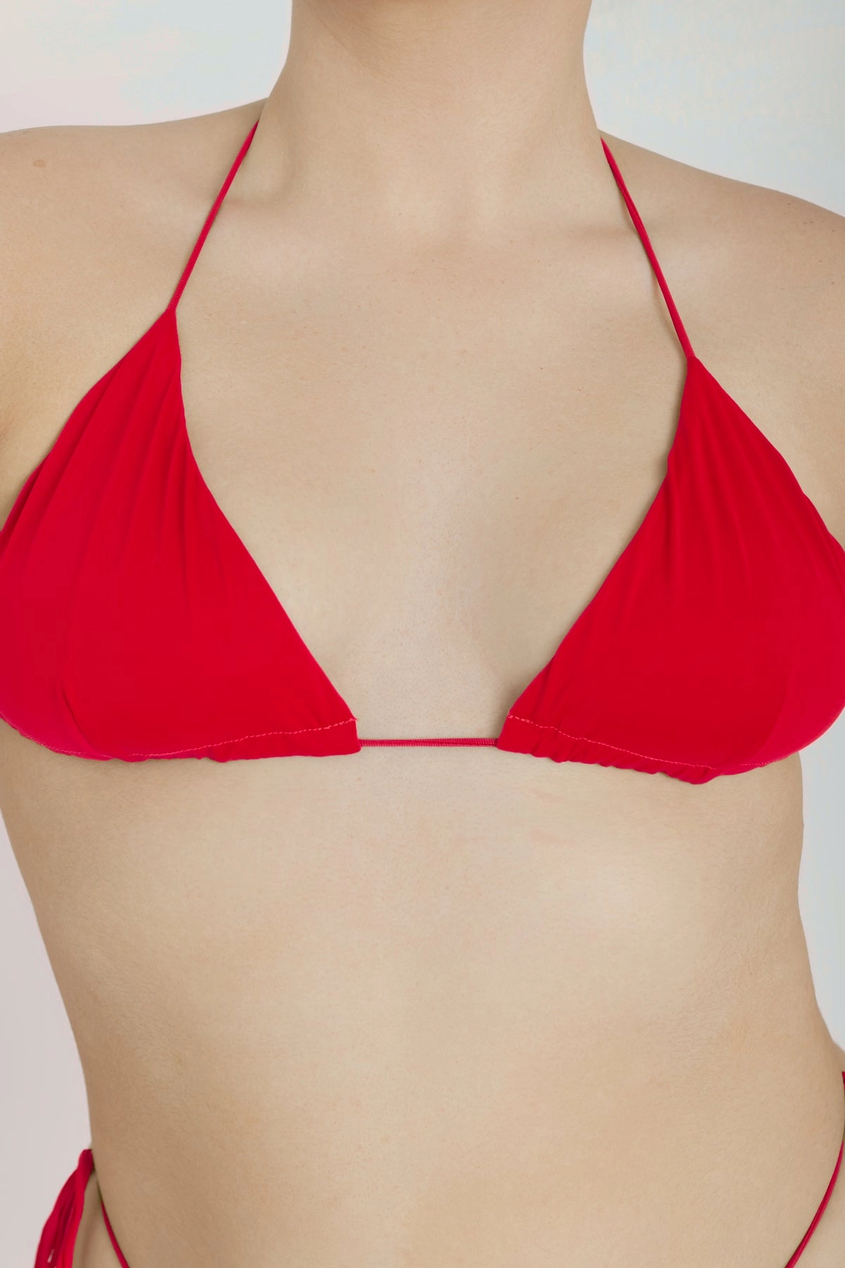 Bixi Top - Fire Red soft fabric swimwear women, resort swimwear for ladies