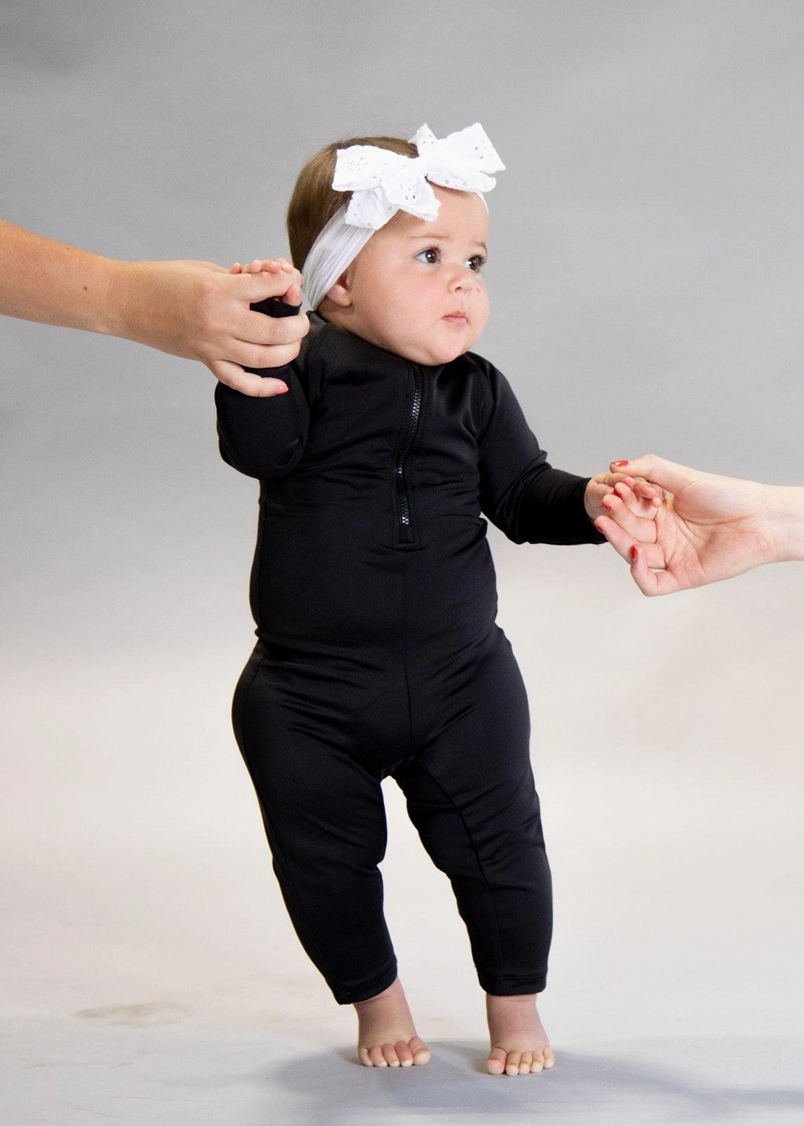 Black | Baby Rashguard One-Piece (Unisex)