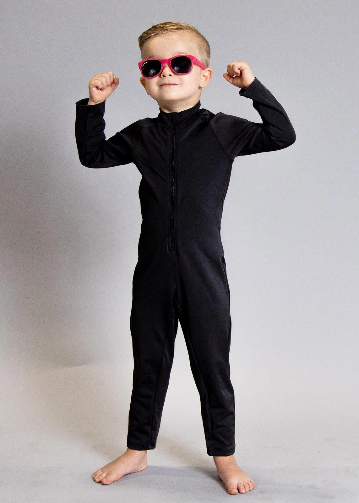 Black | Mini Rashguard One-Piece (Unisex)