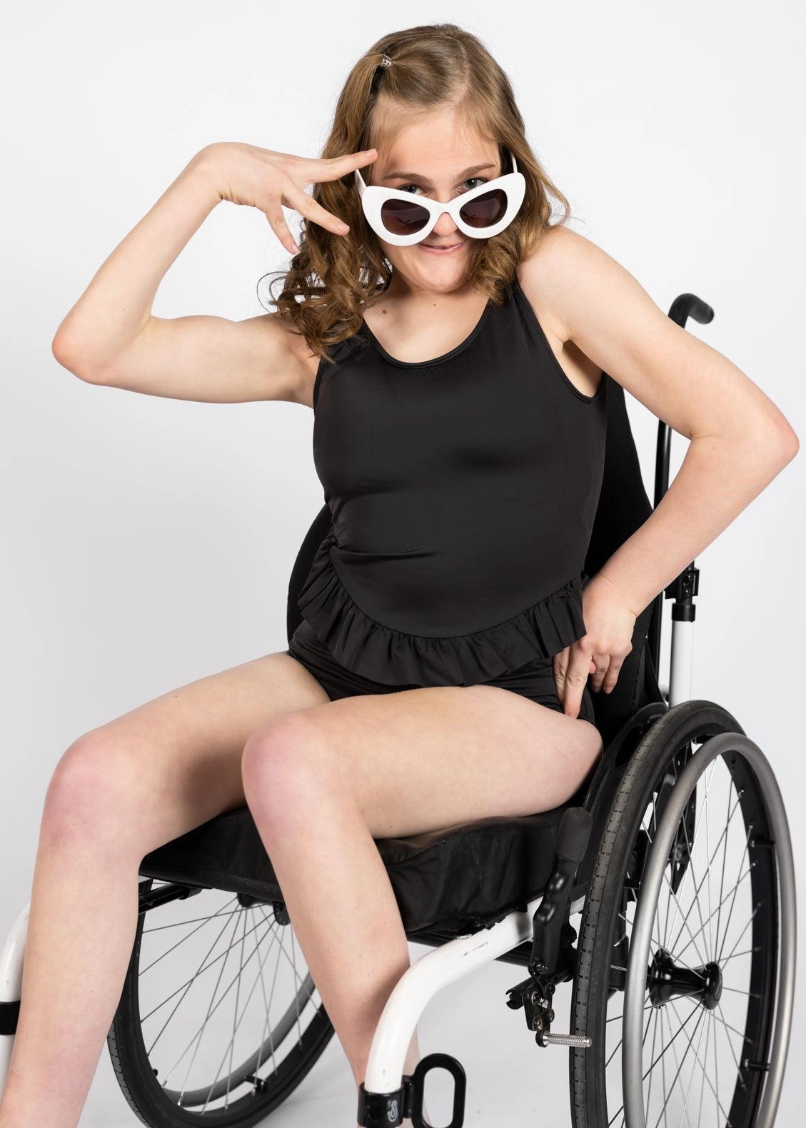 Black | Skirted One-Piece