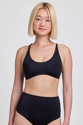 Blake Bikini Top - Black all purpose swimwear, comfortable swimwear for everyone