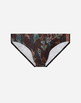 BLK Label No.2 Swim Brief - Print mens swim briefs, simple swimwear for men