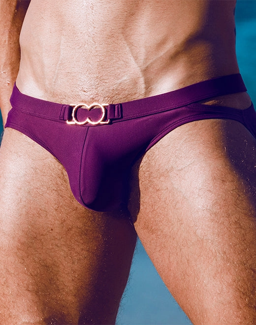 BLK Label No.4 Swim Brief - Plum