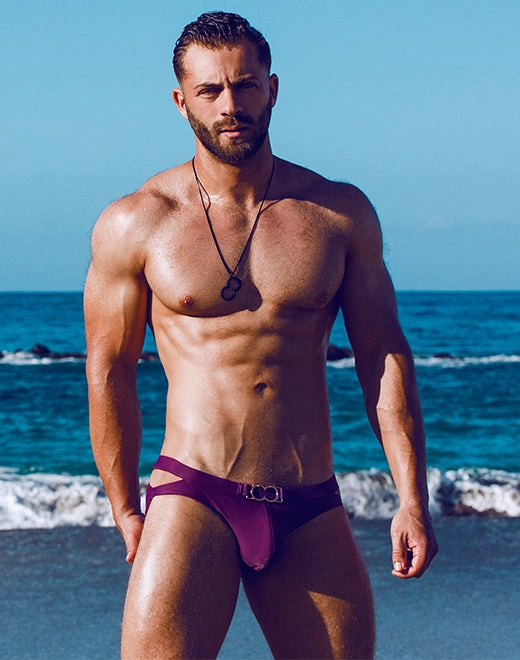 BLK Label No.4 Swim Brief - Plum