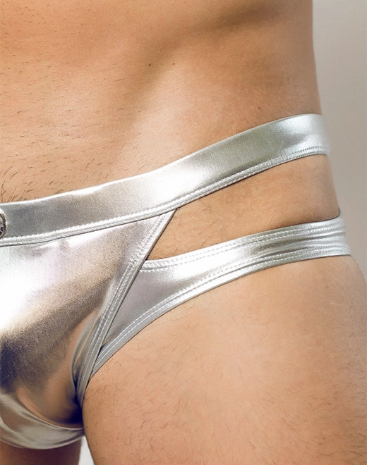 BLK Label No.5 Swim Brief - MetaLux Silver