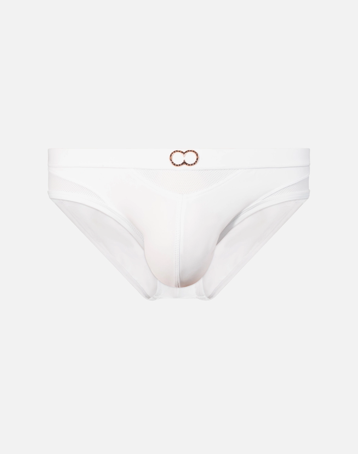 BLK Label No.6 Swim Brief - White mens swim briefs, simple swimwear for men