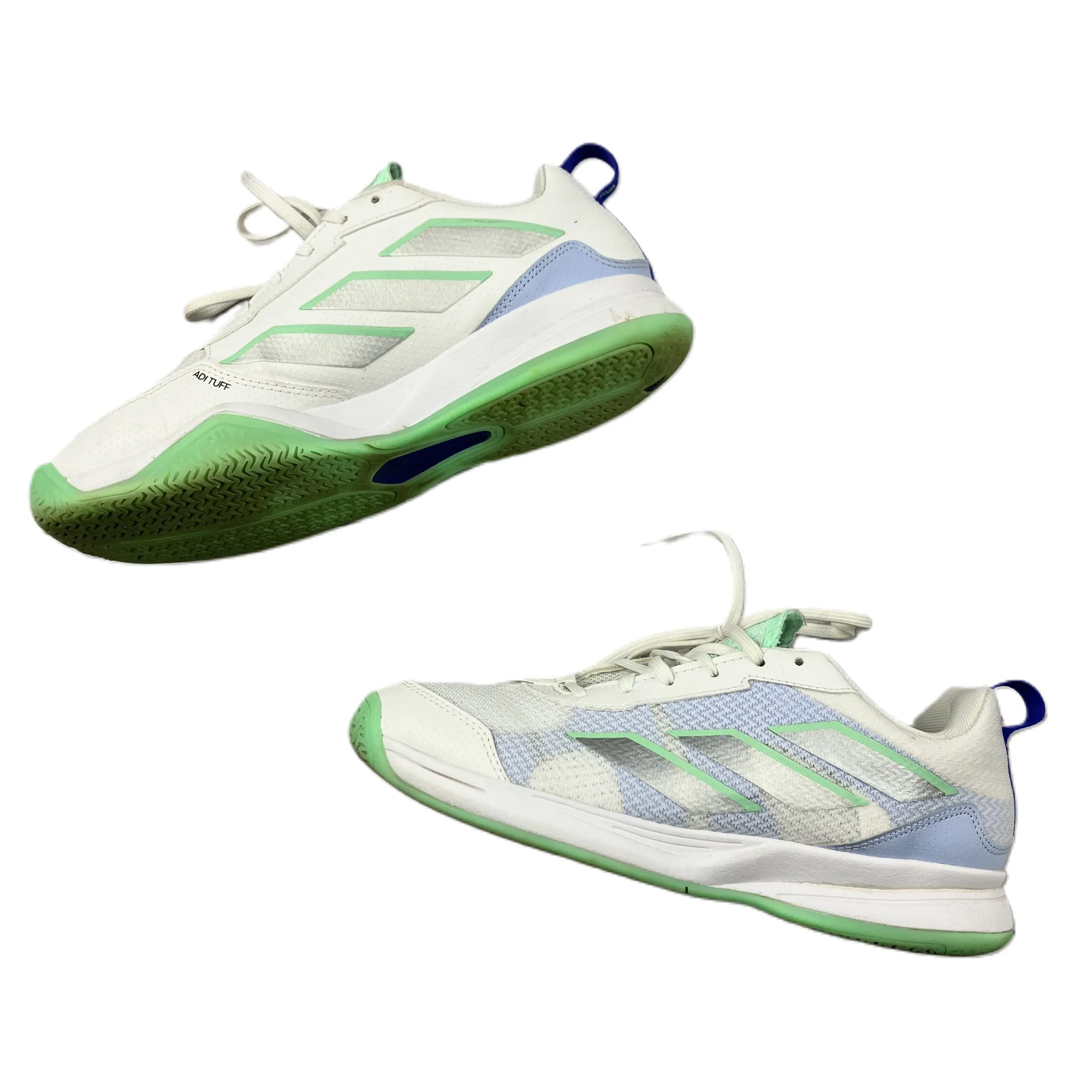Blue & White Shoes Athletic By Adidas, Size: 9 adidas