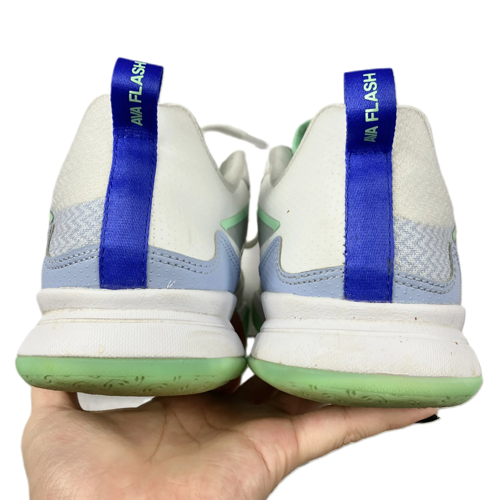 Blue & White Shoes Athletic By Adidas, Size: 9 adidas