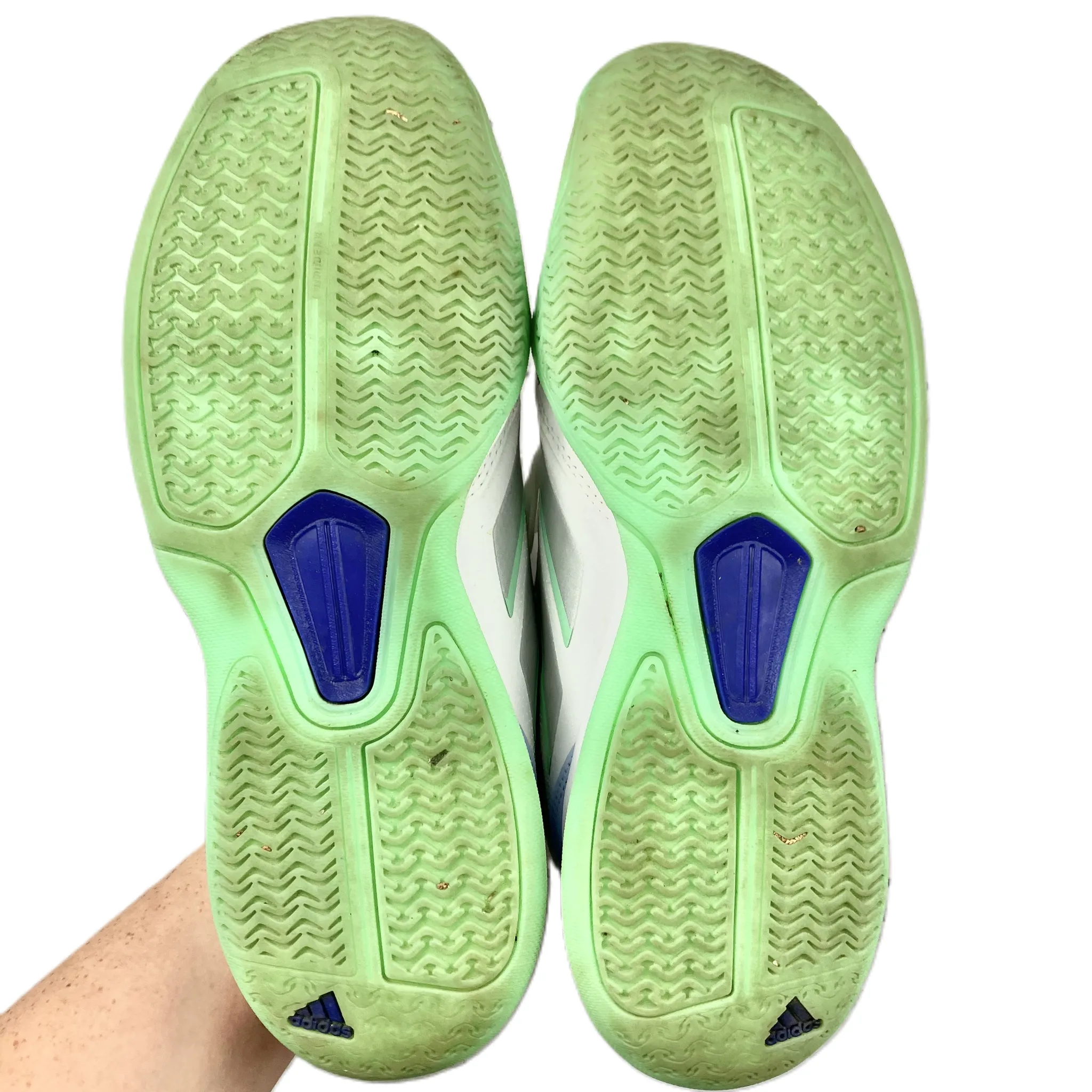 Blue & White Shoes Athletic By Adidas, Size: 9 adidas