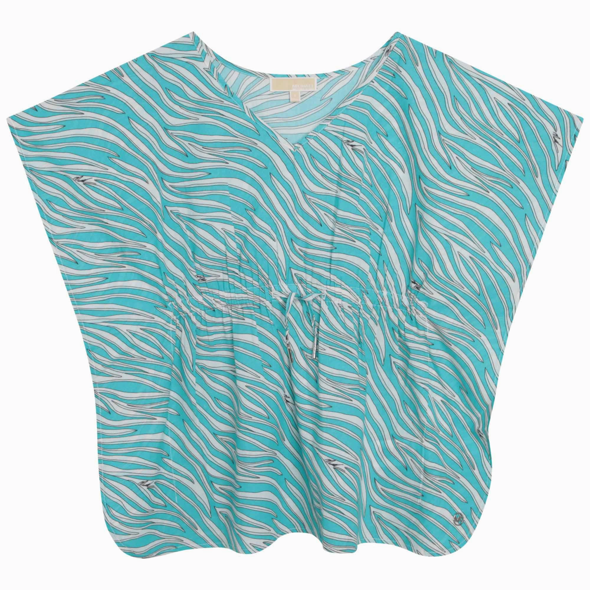 Blue Cotton Poncho stylish teen girl swimsuits, teen girls swimwear sets